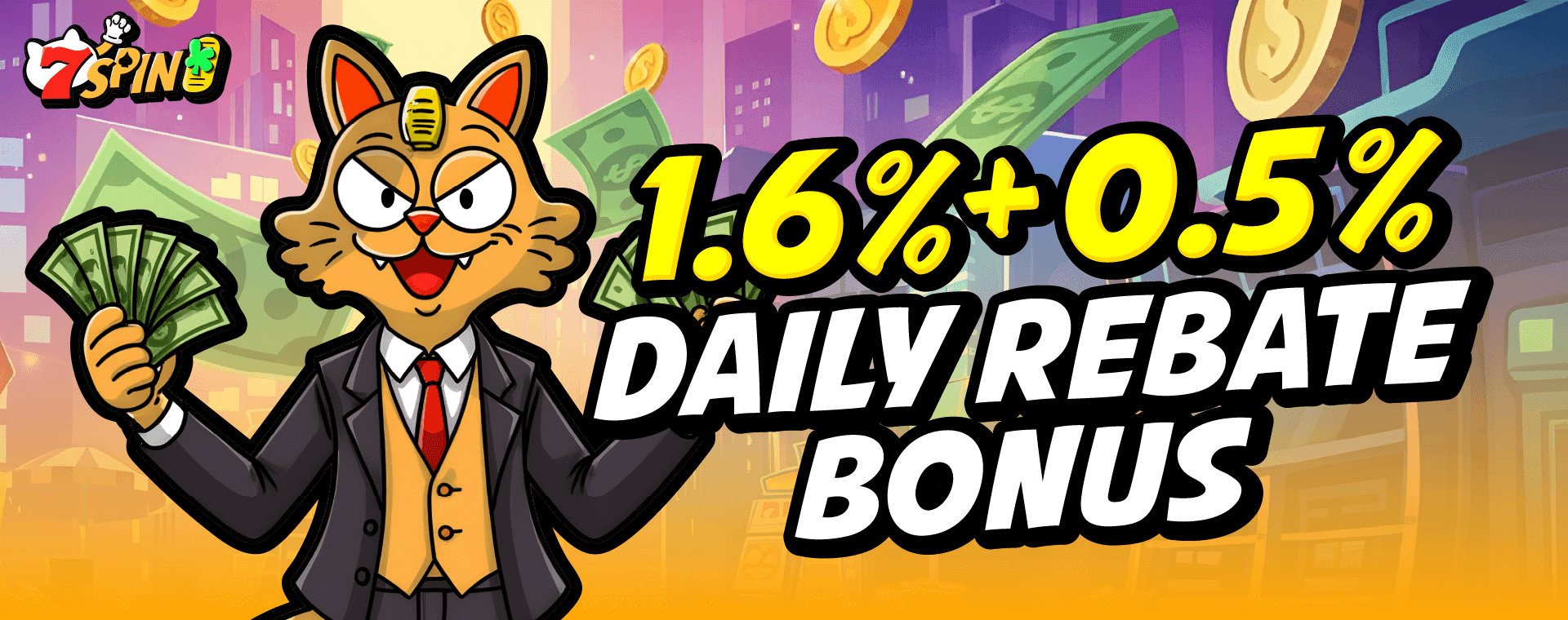 1.6% + 0.5% Daily Rebate Bonus